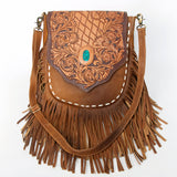 American Darling Large Crossbody Hand Tooled Genuine Leather women bag western handbag purse