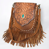 American Darling Large Crossbody Hand Tooled Genuine Leather women bag western handbag purse