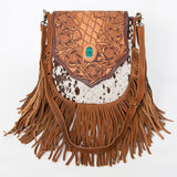 American Darling Large Crossbody Hand Tooled Genuine Leather women bag western handbag purse