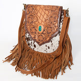 American Darling Large Crossbody Hand Tooled Genuine Leather women bag western handbag purse