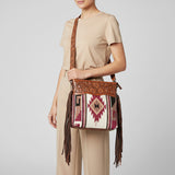 American Darling Signature Crossbody Hand Tooled Saddle Blanket Genuine Leather women bag western handbag purse