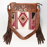 American Darling Signature Crossbody Hand Tooled Saddle Blanket Genuine Leather women bag western handbag purse