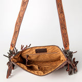 American Darling Signature Crossbody Hand Tooled Saddle Blanket Genuine Leather women bag western handbag purse