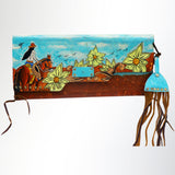 American Darling Envelope Hand Painted Full Grain Genuine Leather W.