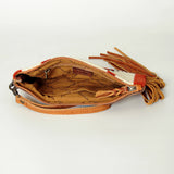 American Darling ADBG344AP Wristlet Hand Tooled Saddle Blanket Genuine Leather women bag western handbag purse
