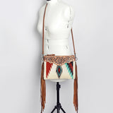 American Darling Cross Body Saddle Blanket Genuine Leather Women Bag