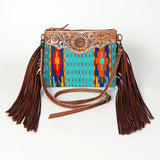 American Darling Cross Body Saddle Blanket Genuine Leather Women Bag Western Handbag Purse