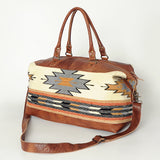 American Darling Duffel Saddle Blanket Genuine Leather Women Bag Western Handbag Purse