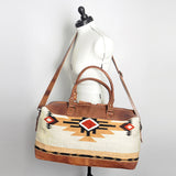 American Darling Duffel Saddle Blanket Genuine Leather Women Bag Western Handbag Purse