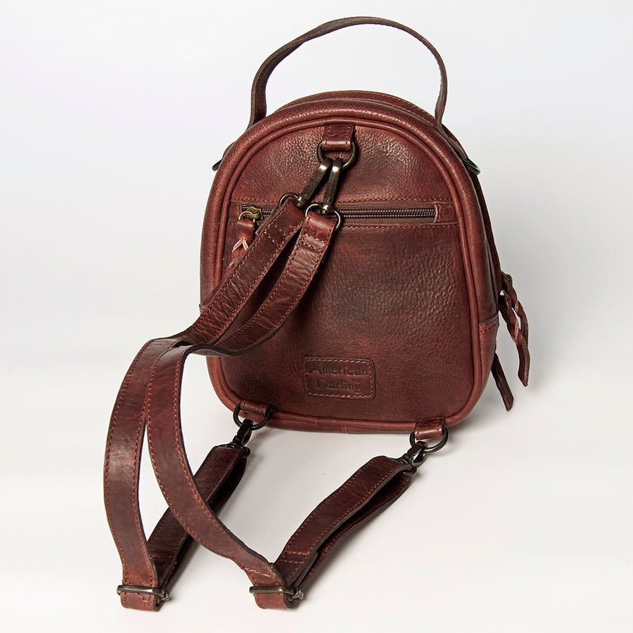 American Darling Backpack Hand Tooled Genuine Leather Women Bag Western Handbag Purse
