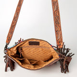 American Darling Signature Crossbody Hand Tooled Saddle Blanket Genuine Leather women bag western handbag purse