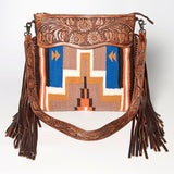 American Darling Signature Crossbody Hand Tooled Saddle Blanket Genuine Leather women bag western handbag purse