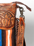 American Darling Signature Crossbody Hand Tooled Saddle Blanket Genuine Leather women bag western handbag purse