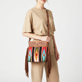 American Darling Signature Crossbody Hand Tooled Saddle Blanket Genuine Leather women bag western handbag purse