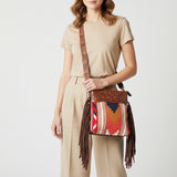 American Darling Signature Crossbody Hand Tooled Saddle Blanket Genuine Leather women bag western handbag purse