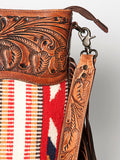 American Darling Signature Crossbody Hand Tooled Saddle Blanket Genuine Leather women bag western handbag purse