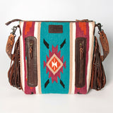 American Darling Signature Crossbody Hand Tooled Saddle Blanket Genuine Leather women bag western handbag purse