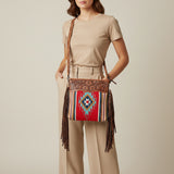 American Darling Signature Crossbody Hand Tooled Saddle Blanket Genuine Leather women bag western handbag purse