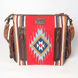 American Darling ADBGZ582A Signature Crossbody Hand Tooled Saddle Blanket Genuine Leather women bag western handbag purse