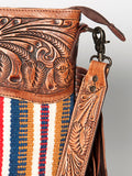 American Darling Signature Crossbody Hand Tooled Saddle Blanket Genuine Leather women bag western handbag purse