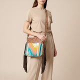 American Darling Signature Crossbody Hand Tooled Saddle Blanket Genuine Leather women bag western handbag purse