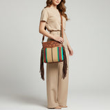 American Darling Signature Crossbody Hand Tooled Saddle Blanket Genuine Leather women bag western handbag purse