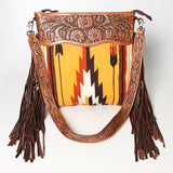 American Darling Signature Crossbody Hand Tooled Saddle Blanket Genuine Leather women bag western handbag purse