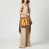 American Darling Signature Crossbody Hand Tooled Saddle Blanket Genuine Leather women bag western handbag purse