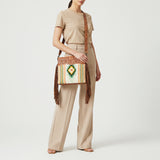 American Darling Signature Crossbody Hand Tooled Saddle Blanket Genuine Leather women bag western handbag purse