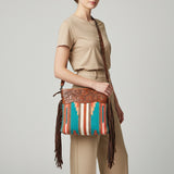 American Darling Signature Crossbody Hand Tooled Saddle Blanket Genuine Leather women bag western handbag purse