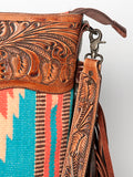 American Darling Signature Crossbody Hand Tooled Saddle Blanket Genuine Leather women bag western handbag purse