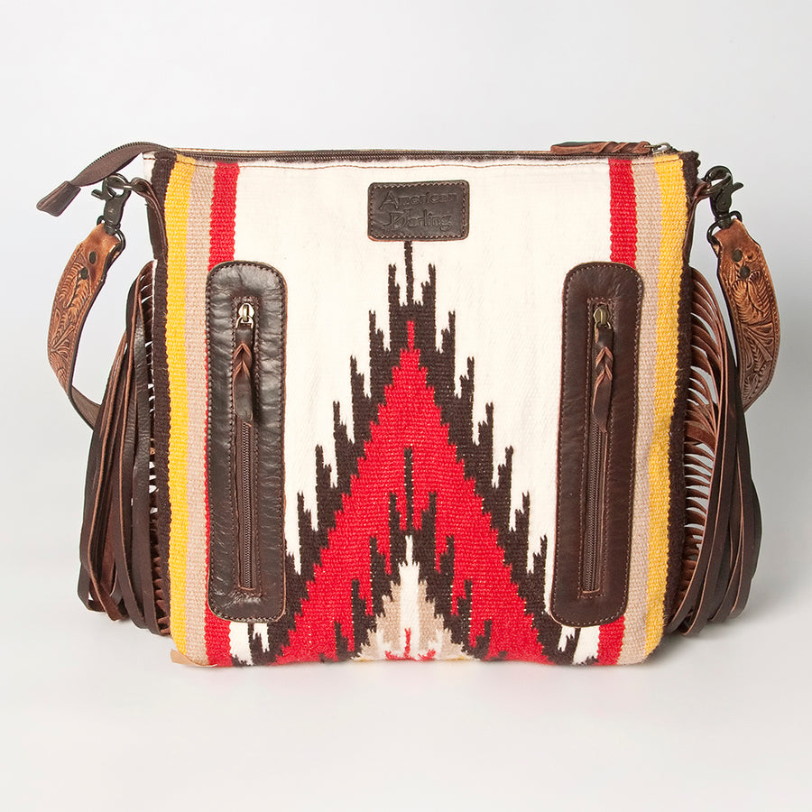 American Darling Signature Crossbody Hand Tooled Saddle Blanket Genuine Leather women bag western handbag purse