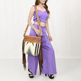 American Darling Signature Crossbody Hand Tooled Saddle Blanket Genuine Leather women bag western handbag purse