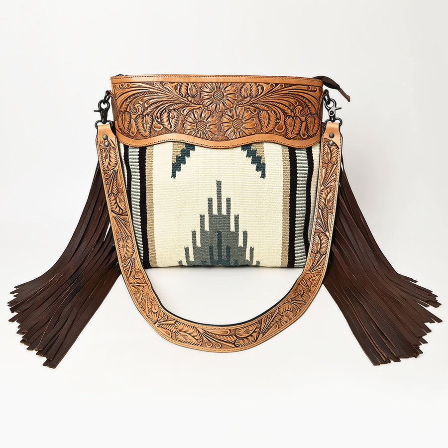 American Darling Signature Crossbody Hand Tooled Saddle Blanket Genuine Leather women bag western handbag purse