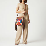 American Darling Signature Crossbody Hand Tooled Saddle Blanket Genuine Leather women bag western handbag purse