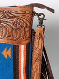 American Darling Signature Crossbody Hand Tooled Saddle Blanket Genuine Leather women bag western handbag purse