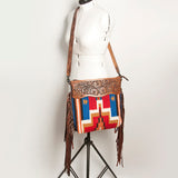 American Darling Signature Crossbody Hand Tooled Saddle Blanket Genuine Leather women bag western handbag purse