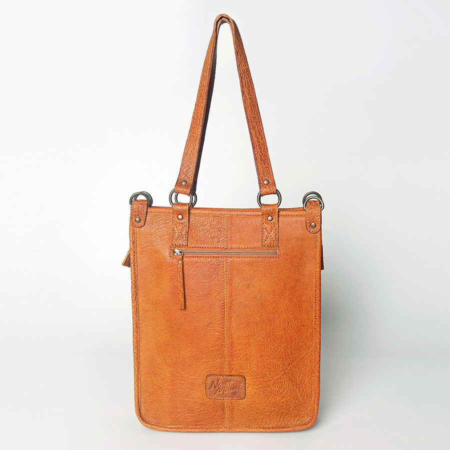 Never Mind Nmbgz124A Tote Vintage Handmade Genuine Cowhide Leather Women Bag Western Handbag Purse