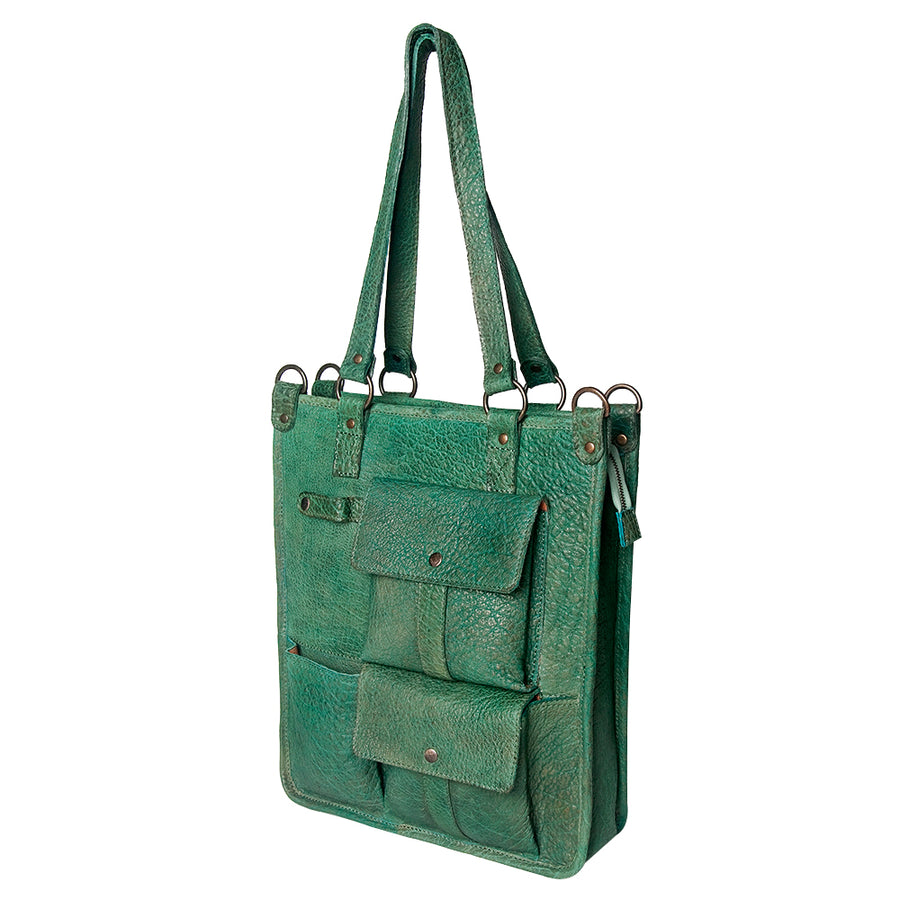 Never Mind Nmbgz124B Tote Vintage Handmade Genuine Cowhide Leather by Hilason – Cowboy and equestrian accessories