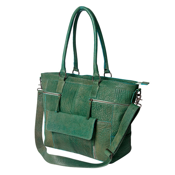 Never Mind Nmbgz126A Tote Vintage Handmade Genuine Cowhide Leather by Hilason – Cowboy and equestrian accessories