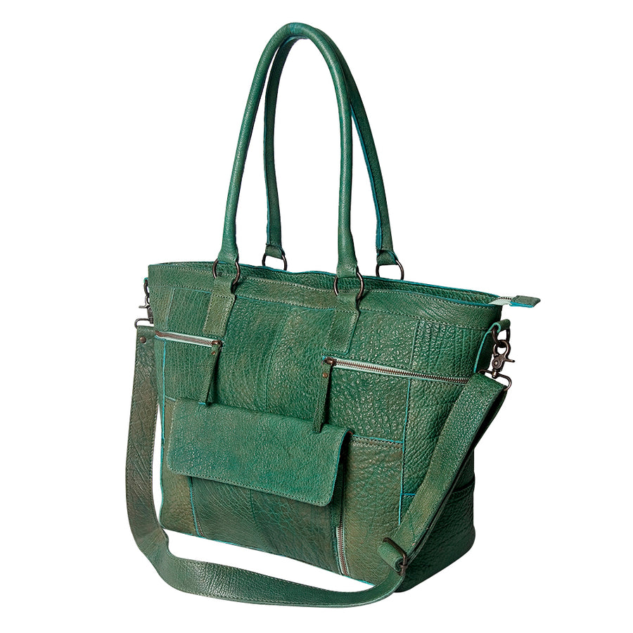 Never Mind Nmbgz126A Tote Vintage Handmade Genuine Cowhide Leather by Hilason – Cowboy and equestrian accessories