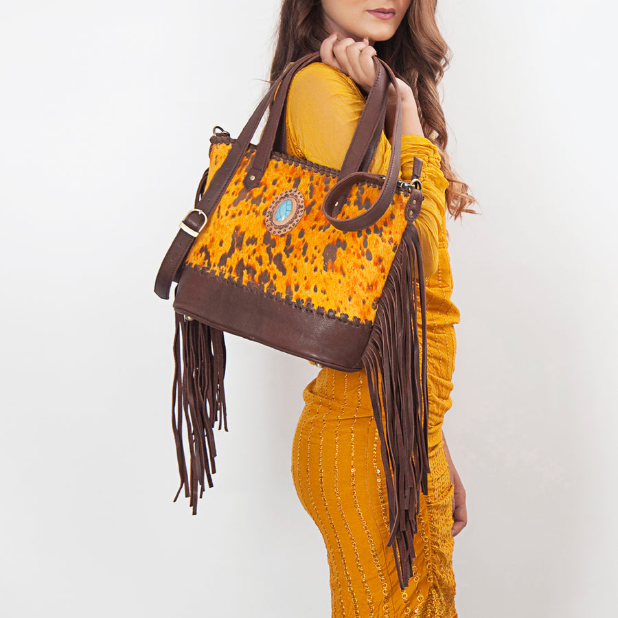 American Darling Tote Hair-On Genuine Leather Western Women Bag Handbag Purse | Travel Bags College Casual