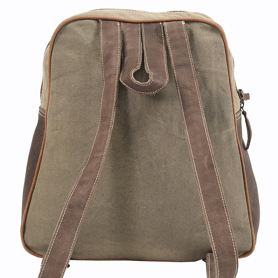 OHLAY Backpack Upcycled Canvas Hair-On Genuine Leather Women Bag Western Handbag Purse Womens Handbags Belt for Purses Summer
