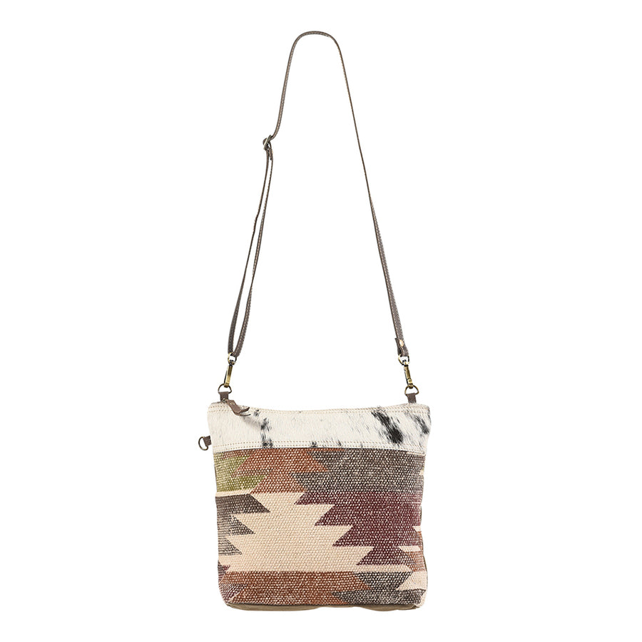 OHLAY KB134 Cross Body Upcycled Wool Upcycled Canvas Hair-On Genuine by Hilason – Cowboy and equestrian accessories