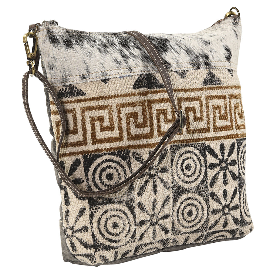OHLAY KB135 Cross Body Upcycled Wool Upcycled Canvas Hair-On Genuine by Hilason – Cowboy and equestrian accessories