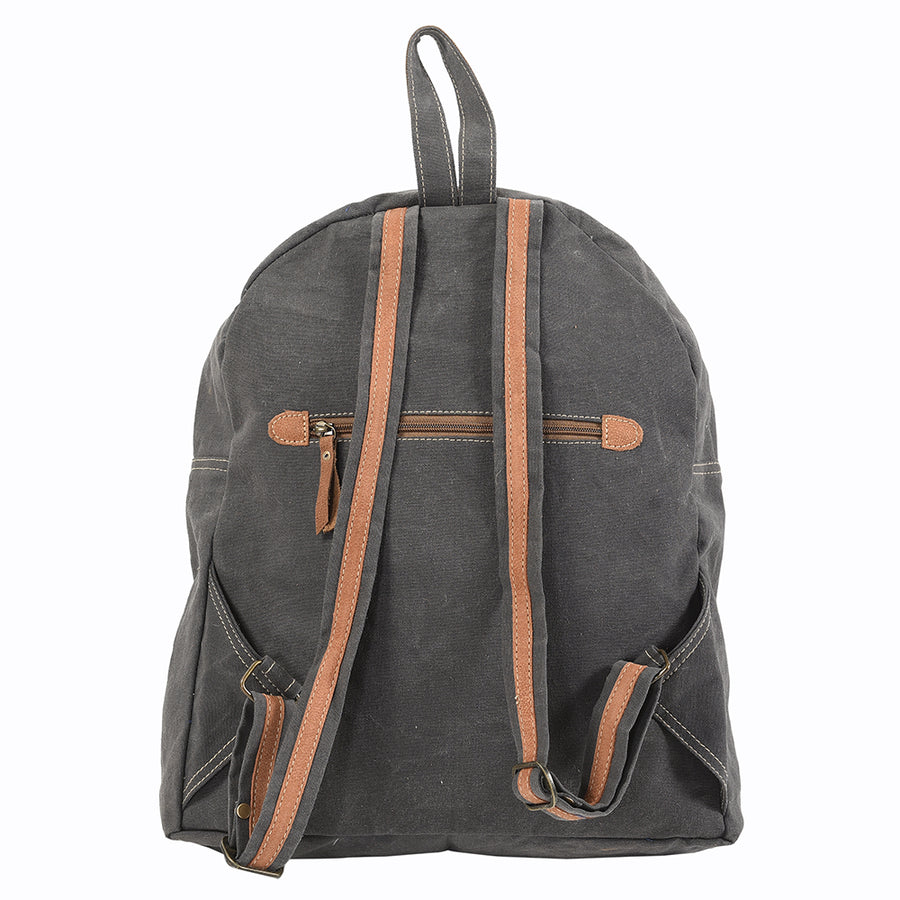 OHLAY Backpack Hand Tooled Upcycled Canvas Hair-On Genuine Leather Women Bag Western Handbag Purse Womens Handbags