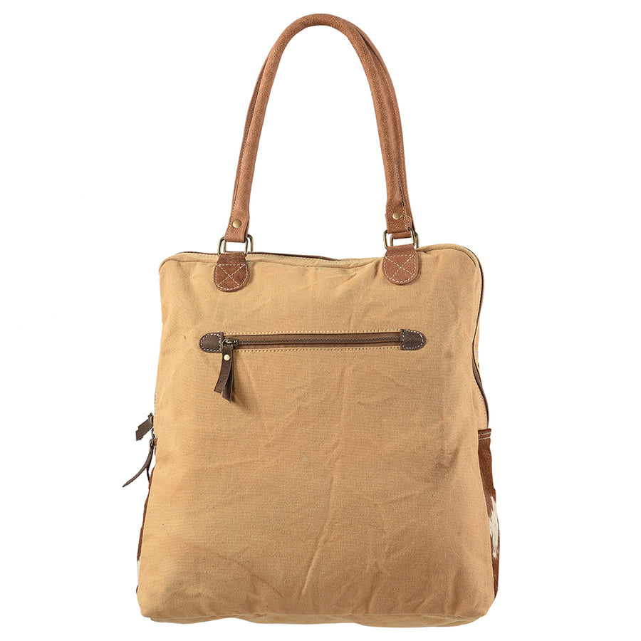 OHLAY KB156 TOTE Upcycled Wool Canvas Hair-on Genuine Leather women bag western handbag purse