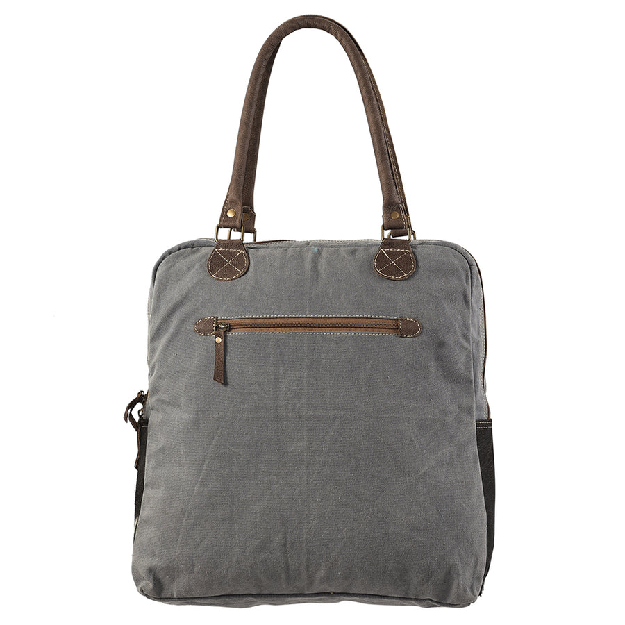 OHLAY KB157 TOTE Upcycled Wool Canvas Hair-on Genuine Leather women bag western handbag purse