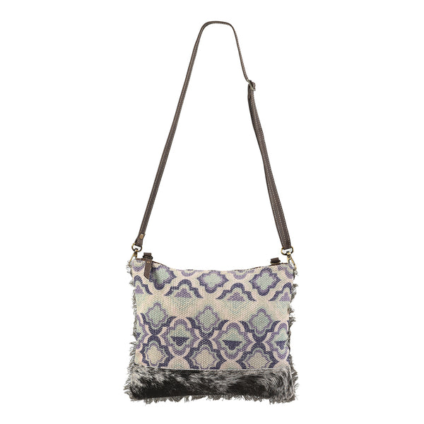 OHLAY KB158 Cross Body Upcycled Wool Upcycled Canvas Hair-On Genuine by Hilason – Cowboy and equestrian accessories