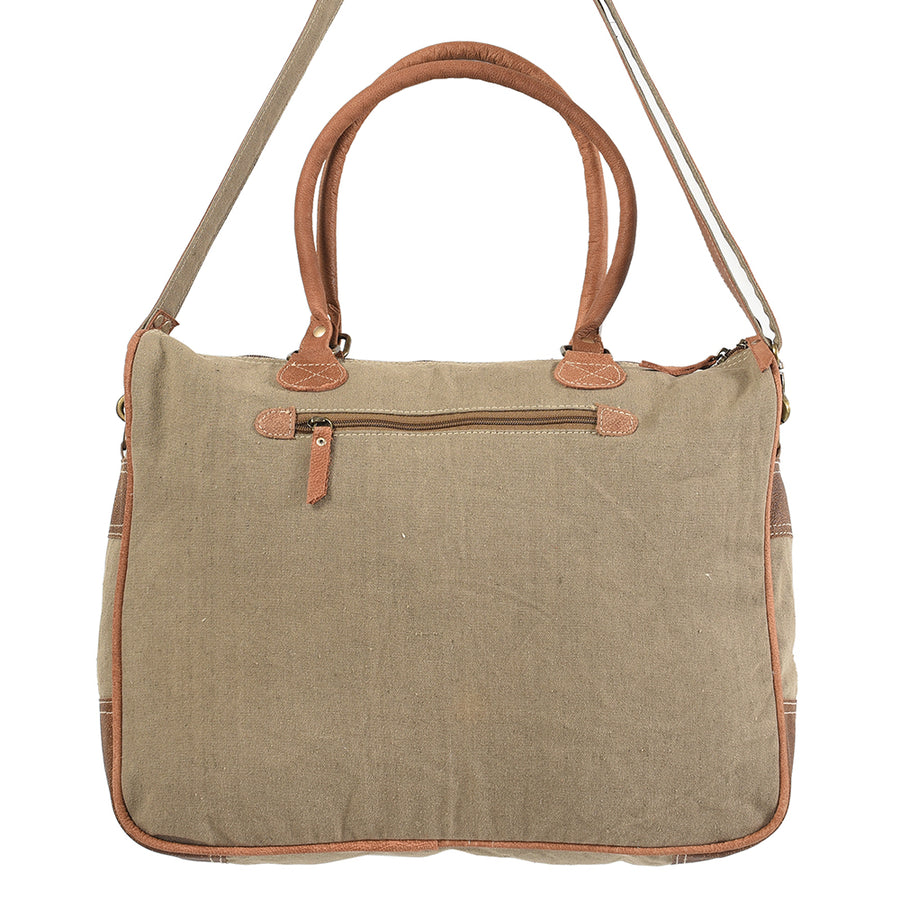 OHLAY KB175 TOTE Upcycled Wool Canvas Genuine Leather women bag western handbag purse